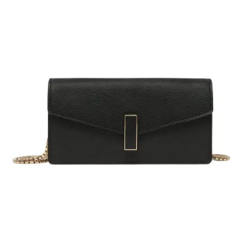 Valextra Iside Calfskin One Shoulder Crossbody Clutches Regular Women's Black