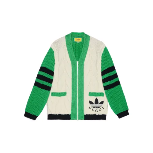 Adidas X GUCCI Cashmere Sweaters Women's Green