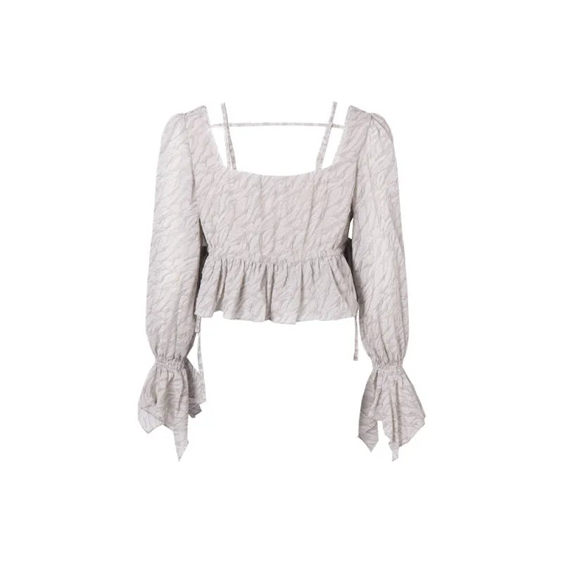 MEETLADY Chiffon Shirts Women's-3