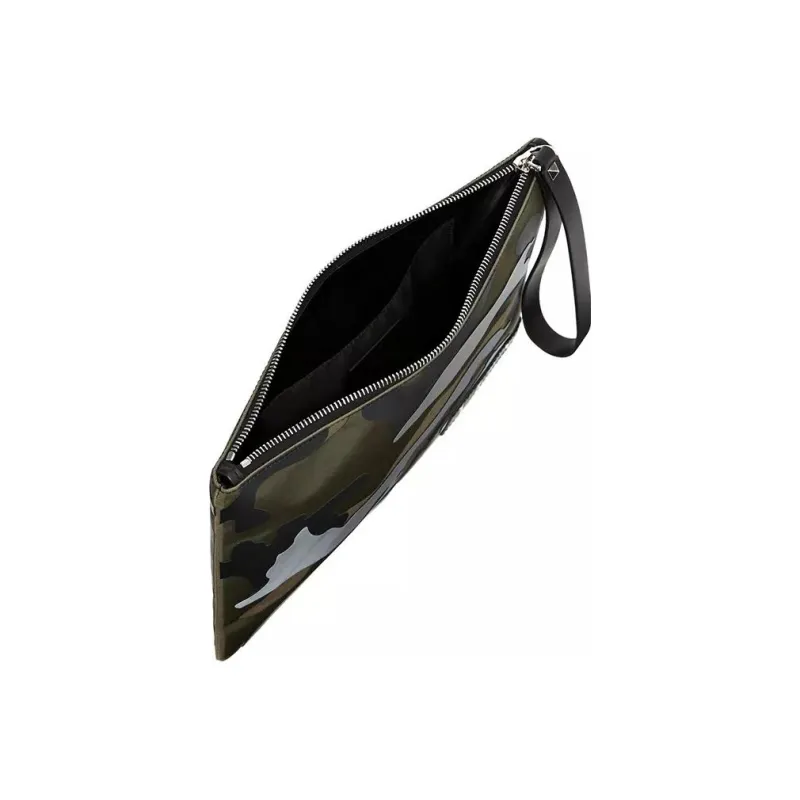Valentino Leather Clutch Unisex Camouflage-3