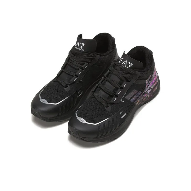 EMPORIO ARMANI EA7 Low-Top Sports Casual Shoes Unisex Black-2