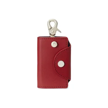 Polo Ralph Lauren Cow Leather Key Pouch Women's Red