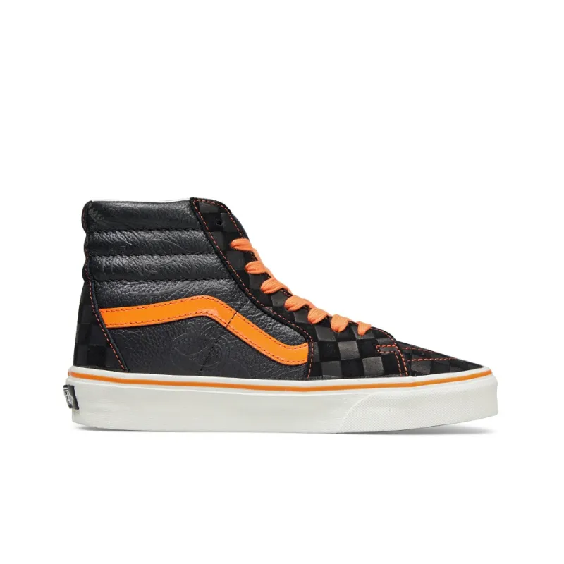 Miro&Wujo x Vans SK8 Year Of The Rabbit Limited Anti Slip Wear Resistant High Top Skateboard Shoes Unisex Black Orange-1