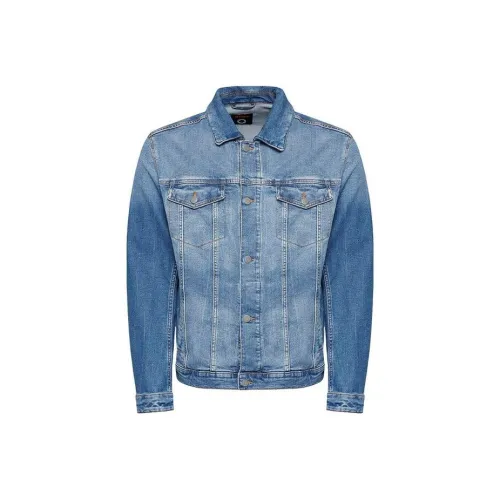 HUGO BOSS Denim Jackets Men Blue