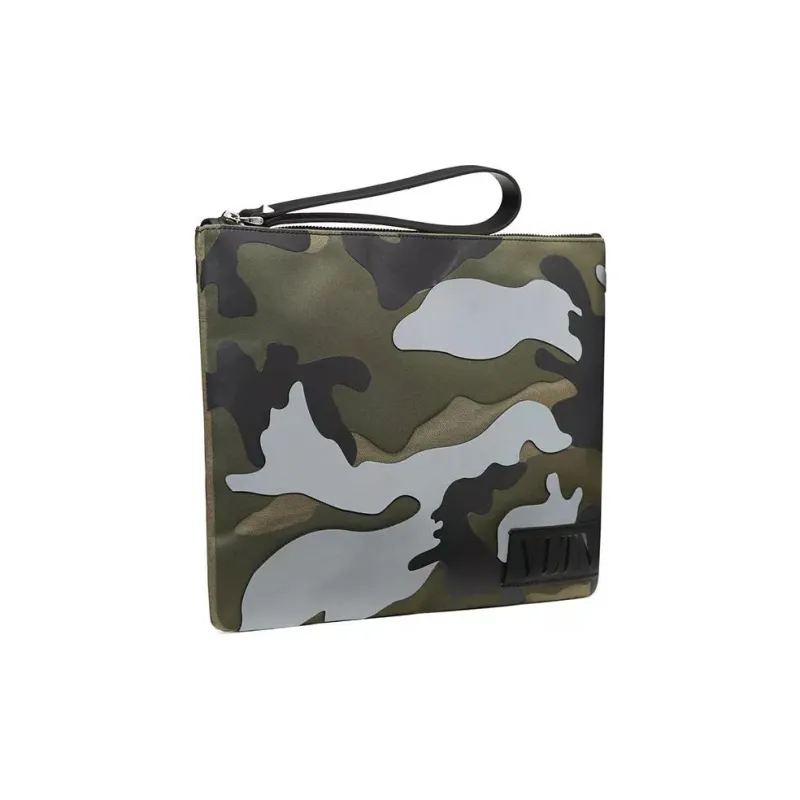 Valentino Leather Clutch Unisex Camouflage-2