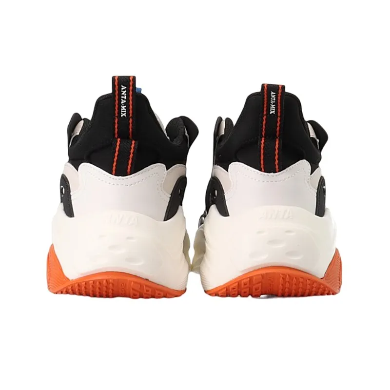 Anta Life Collection MIX4.0 Cushioning Anti Slip And Wear Resistant Low Top Casual Shoes Men's Black White-2