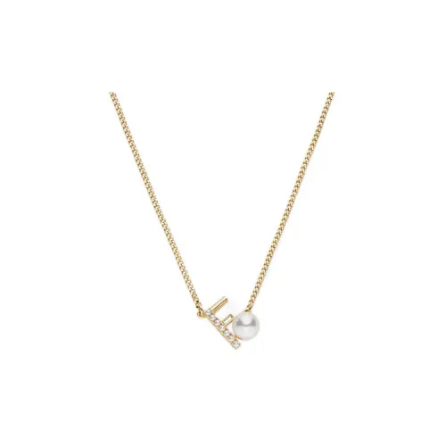 FENDI Necklaces Women's Gold