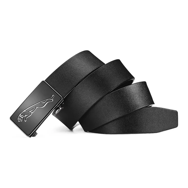 JAGUAR Leather Belts Men Black-1