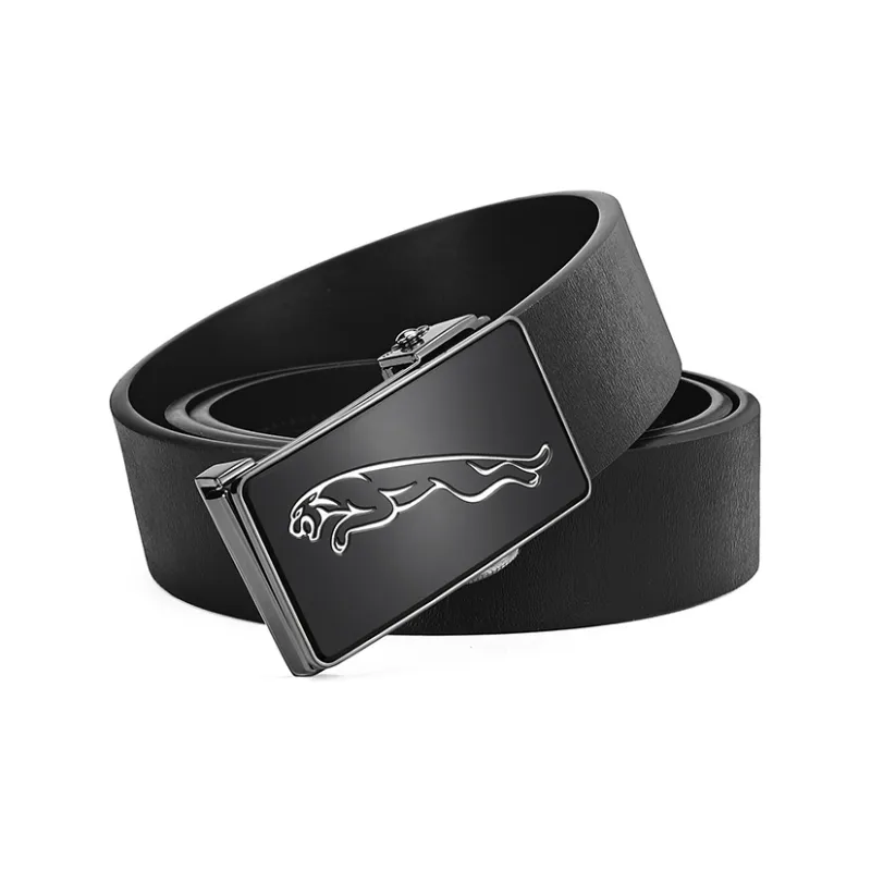 JAGUAR Leather Belts Men Black-0