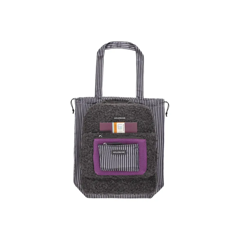 MOLESKINE Polyester Laptop Bag Travel Bag Backpack Regular Unisex Gray-2