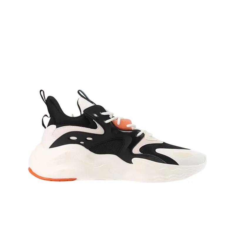 Anta Life Collection MIX4.0 Cushioning Anti Slip And Wear Resistant Low Top Casual Shoes Men's Black White-1