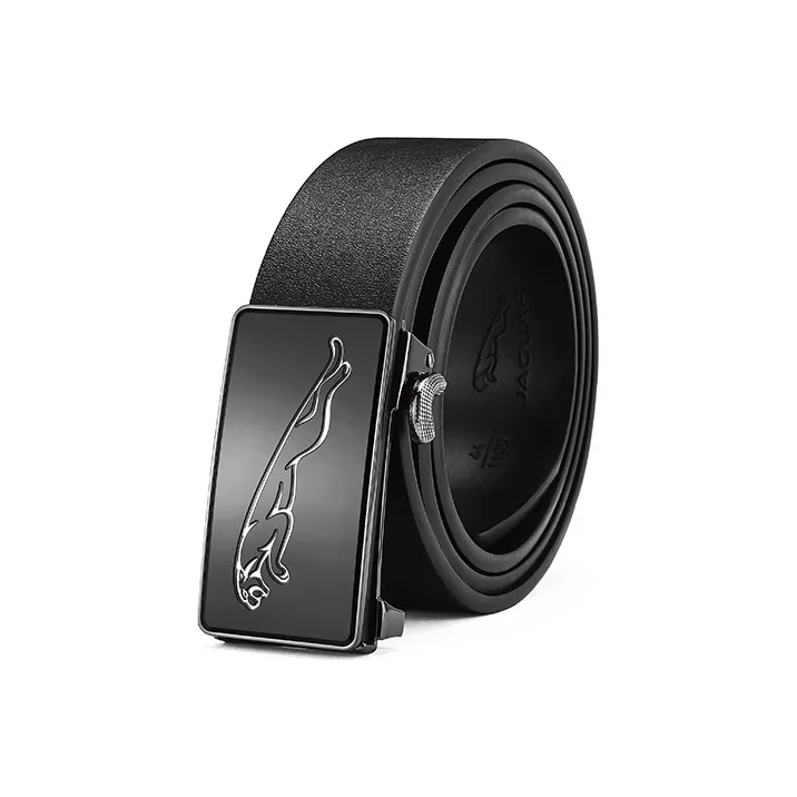 JAGUAR Leather Belts Men Black-2