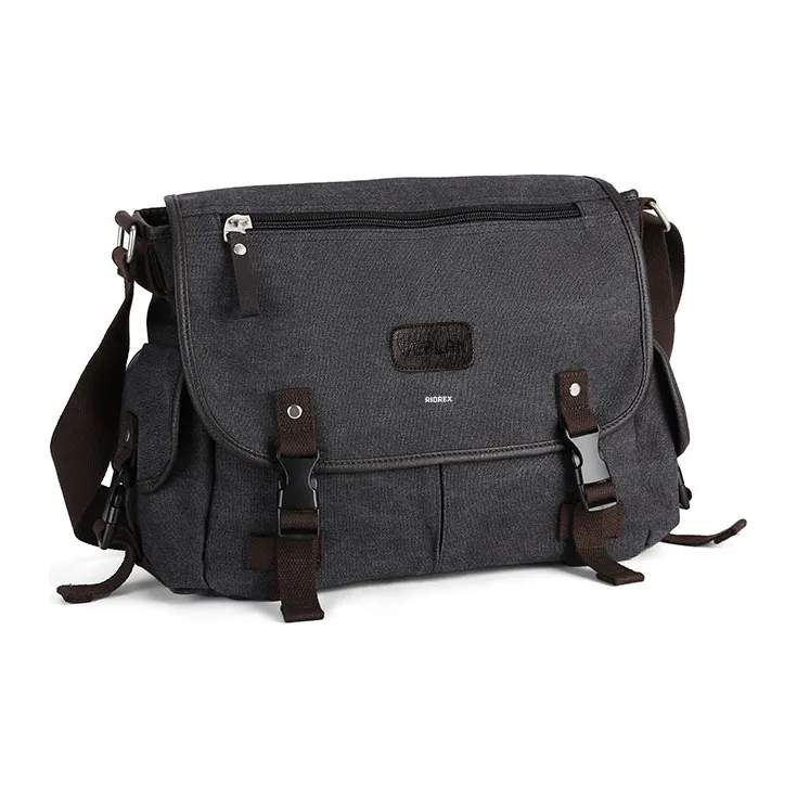 RIOREX Canvas Messenger Bag Canvas Bag Shoulder Bag Crossbody Bag Regular Unisex Multicolor-1