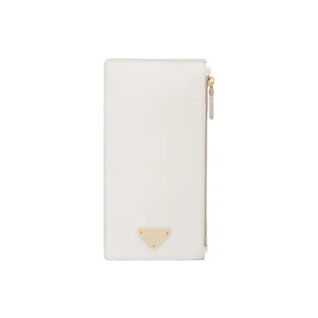 PRADA Saffiano Leather Wallet Women's White