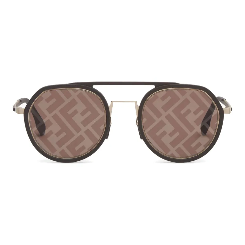 FENDI Sunglasses Men Brown-1