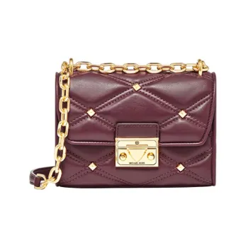 MICHAEL KORS Artificial Leather Shoulder Bag, Crossbody Bag Small Size Women's Burgundy