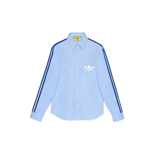 Adidas Originals X GUCCI Shirts Men Blue