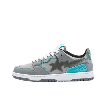 A BATHING APE SK8 STA Stylish Skateboarding Shoes Men's Gray