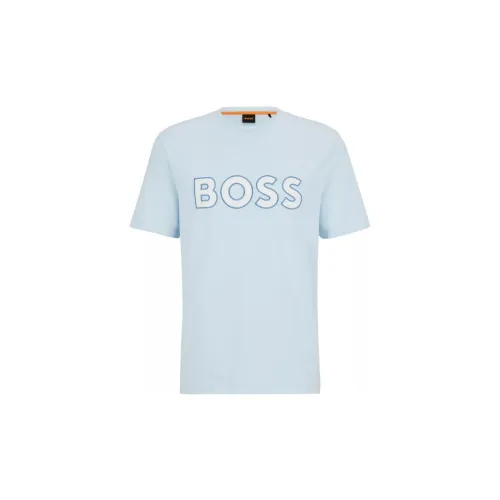 HUGO BOSS T Shirts Men Light Blue