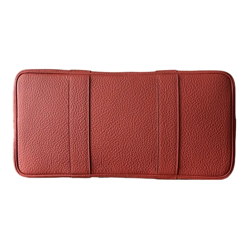 HERMES Garden Party Canvas With Leather Garden Bag Canvas Bag Handbag Women's Venice Deep Red/Bright Pink/Imperial Red-2