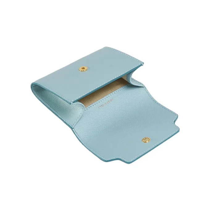 MARNI Saffiano Leather Wallet Women's Blue-3