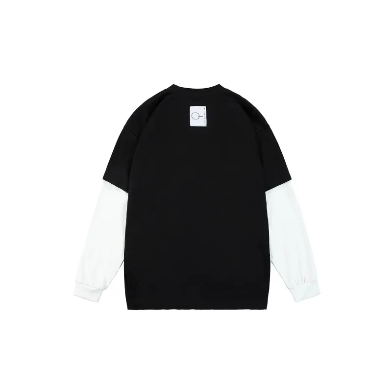 LOMBT Mock Two-Piece Long-Sleeved T-Shirt Unisex-6