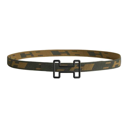 HERMES Belts Men Brown/Gray Green