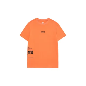 Erke T Shirts Men Soft Light Orange