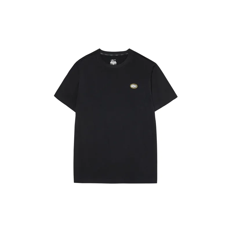 Erke T Shirts Unisex Jet Black-1