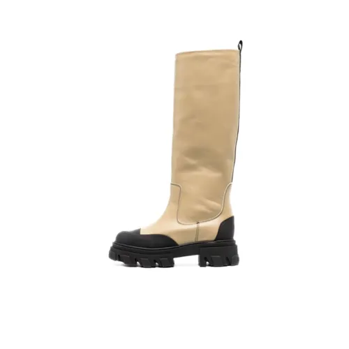 GANNI Cleated Tubular Knee Boots