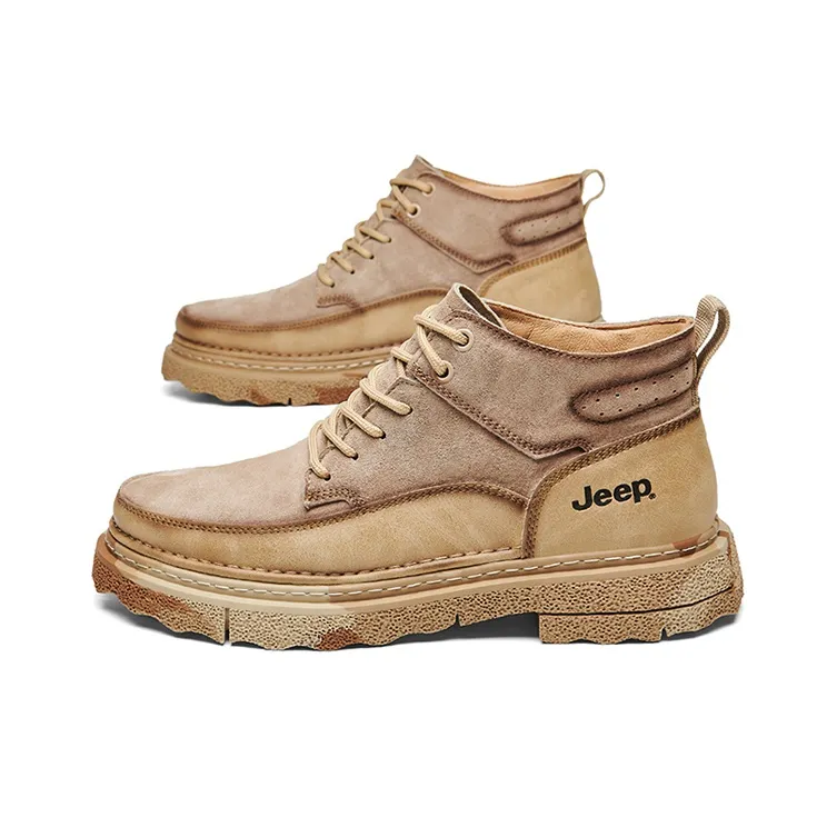 Jeep Martin Boots Men Sand-4