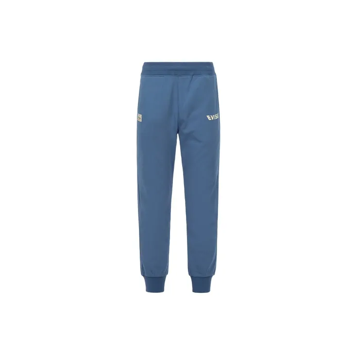 EVISU SS23 Knitted Sweatpants Men's Dark Blue-1
