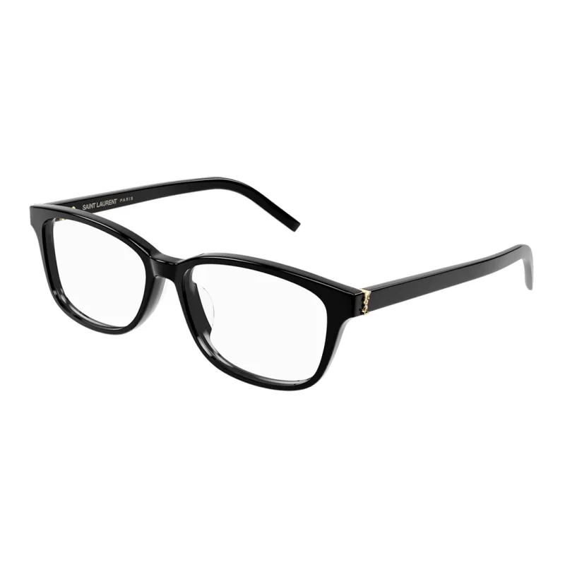 SAINT LAURENT Plate Frame Square Eyeglass Frames Women's Black-0