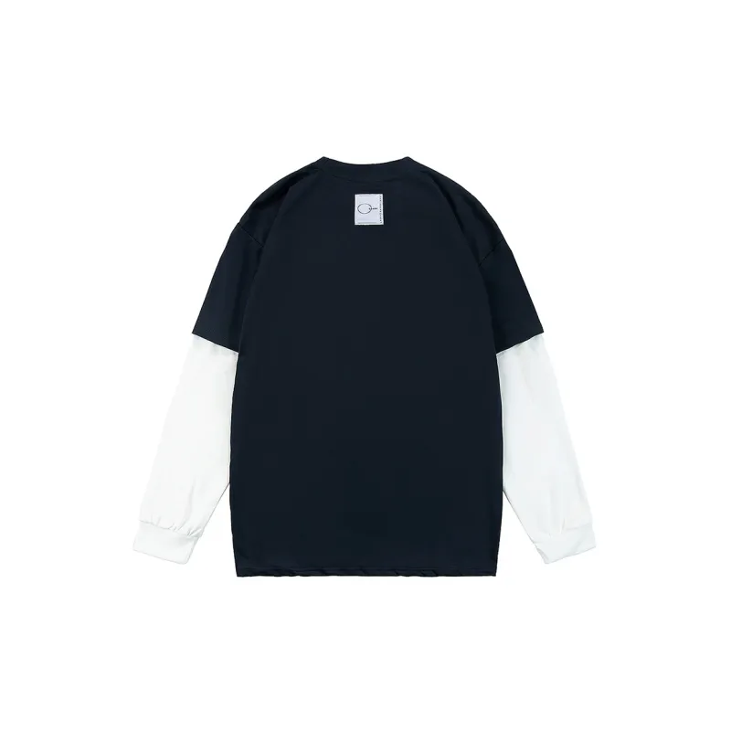 LOMBT Mock Two-Piece Long-Sleeved T-Shirt Unisex-1