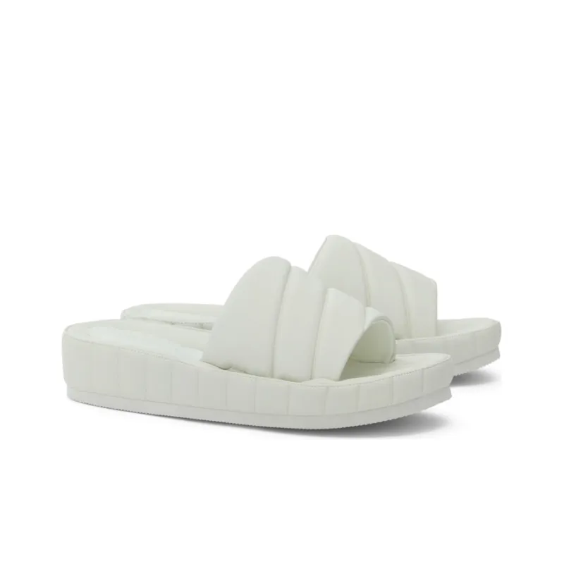 CHARLES&KEITH Composite Sole Massage Antibacterial Quick Dry Slide Slippers Women's White-3