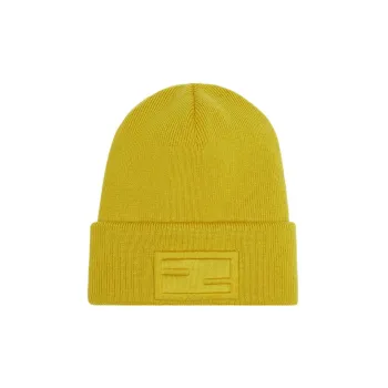 FENDI Baguette Beanies Men Yellow
