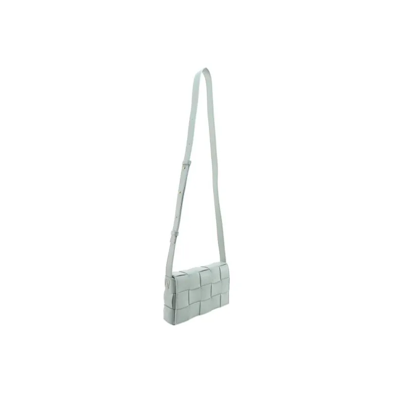 Bottega Veneta Cassette Crossbody Bag Small Intreccio Raintree-1