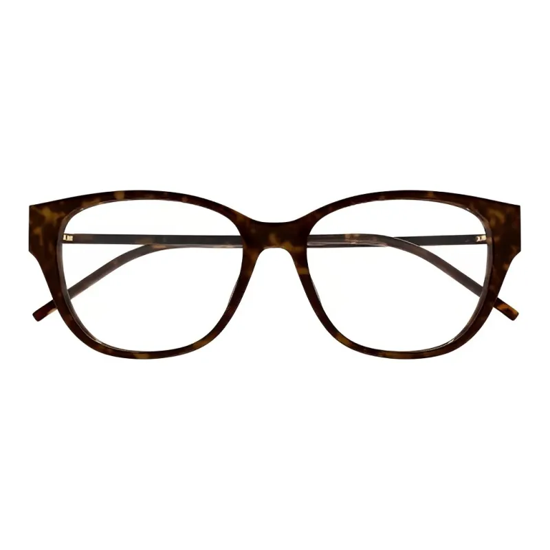 SAINT LAURENT Capsule Plate Frame Butterfly Eyeglass Frames Women's Tortoiseshell-1