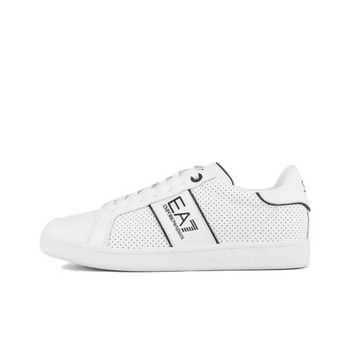 EMPORIO ARMANI EA7 Skateboard Shoes Unisex Low-Top White