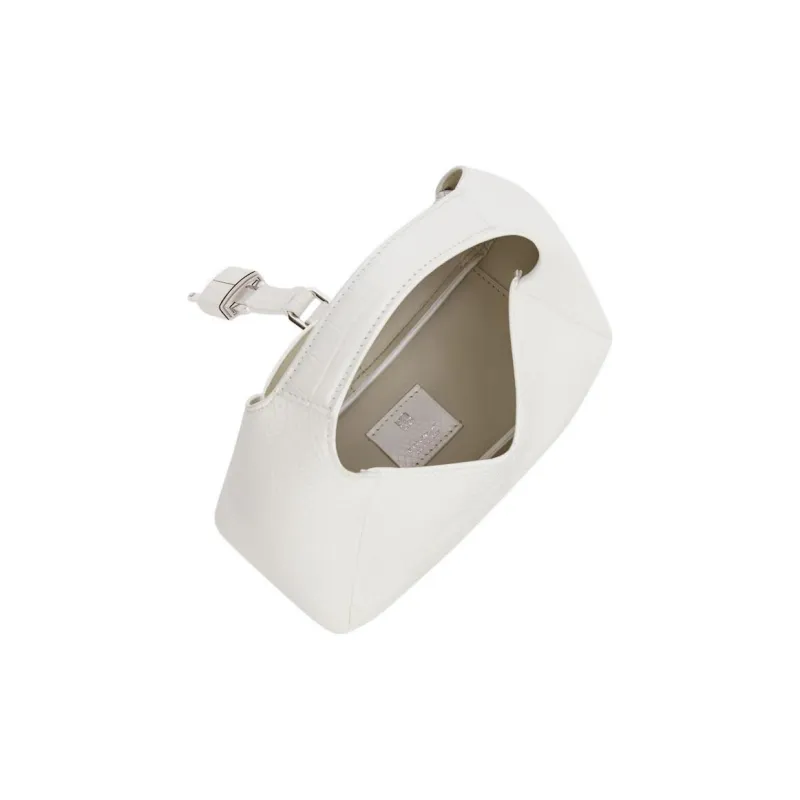 GIVENCHY G-Hobo Sheepskin Handbag Mini Women's White-3