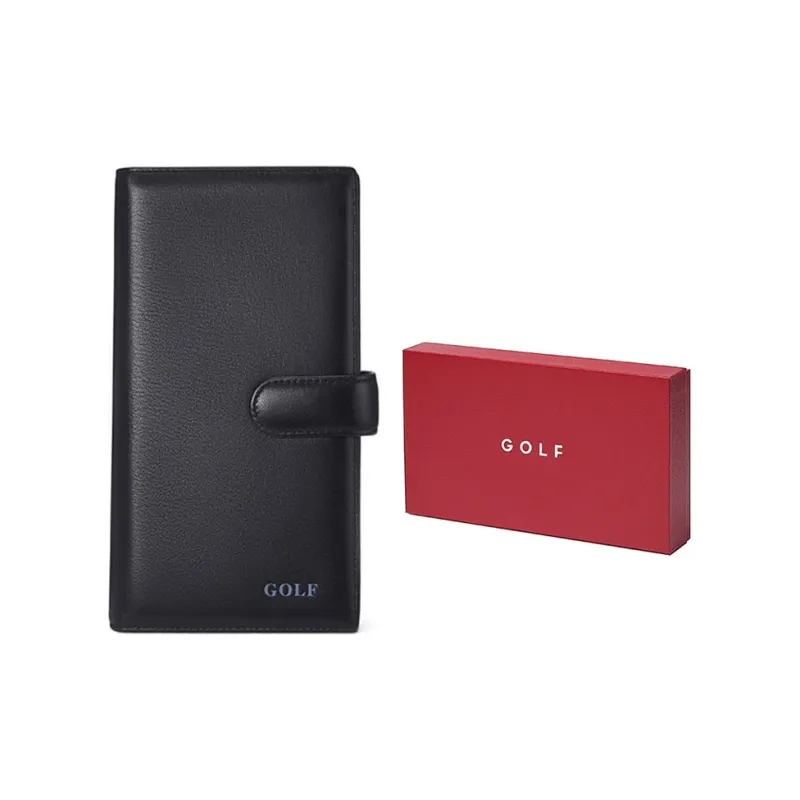 GOLF Cow Leather Document Bag, Wallet, Card Holder Tubas Men's Black-4