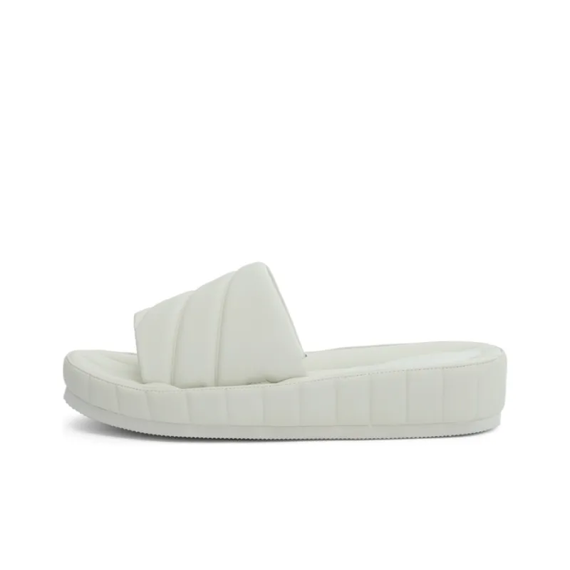 CHARLES&KEITH Composite Sole Massage Antibacterial Quick Dry Slide Slippers Women's White-0