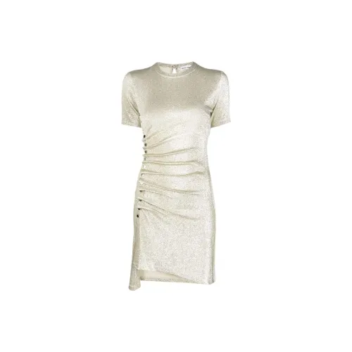 Paco Rabanne Short-Sleeved Dresses Women's Gold