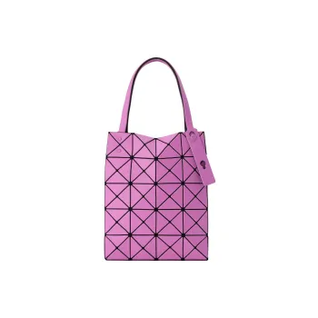 ISSEY MIYAKE Lucent Boxy Artificial Leather Small Square Bag Tote Bag Handbag Women's Rose Red