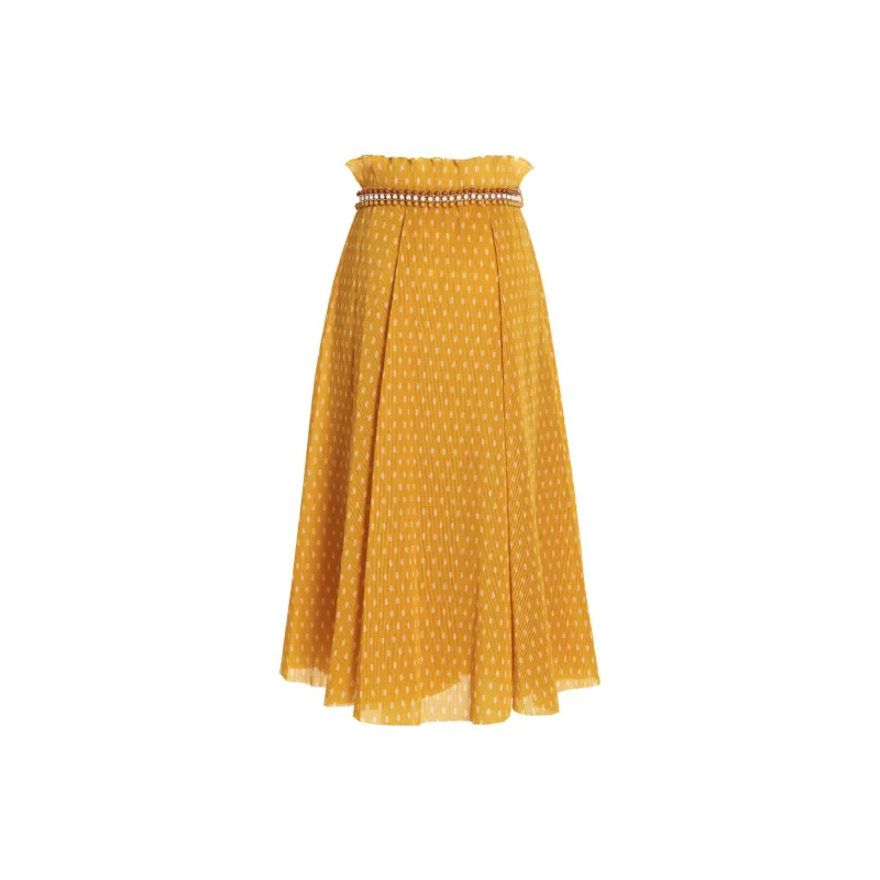 Zimmermann Casual Long Skirts Women's Yellow-1
