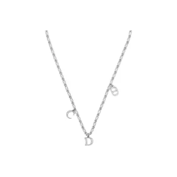 DIOR Brass Necklaces Men's Silver
