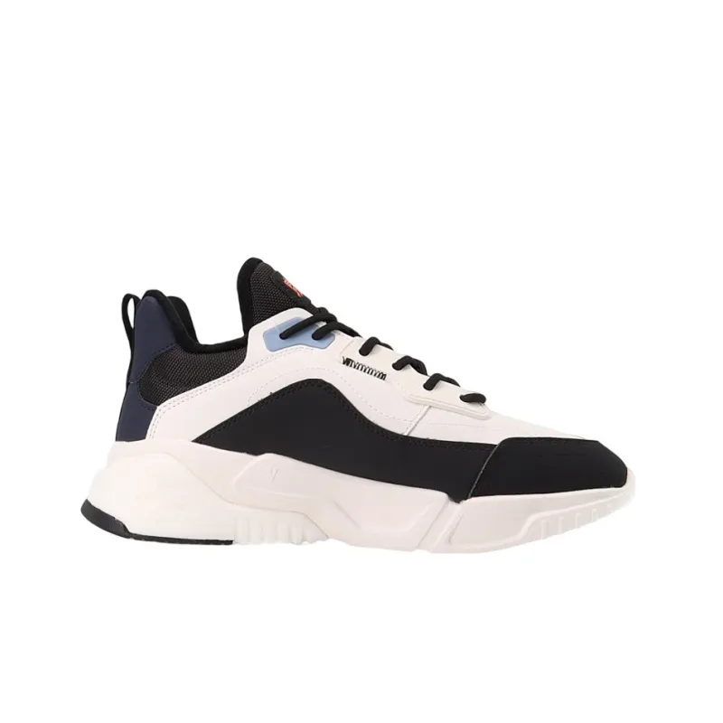 Anta Warm Lightweight Wear-Resistant Slip-Resistant Low-Top Casual Shoes Men's White Black-1