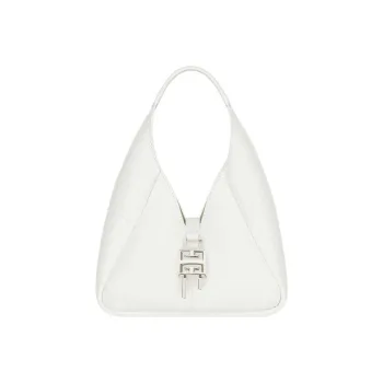 GIVENCHY G-Hobo Sheepskin Handbag Mini Women's White