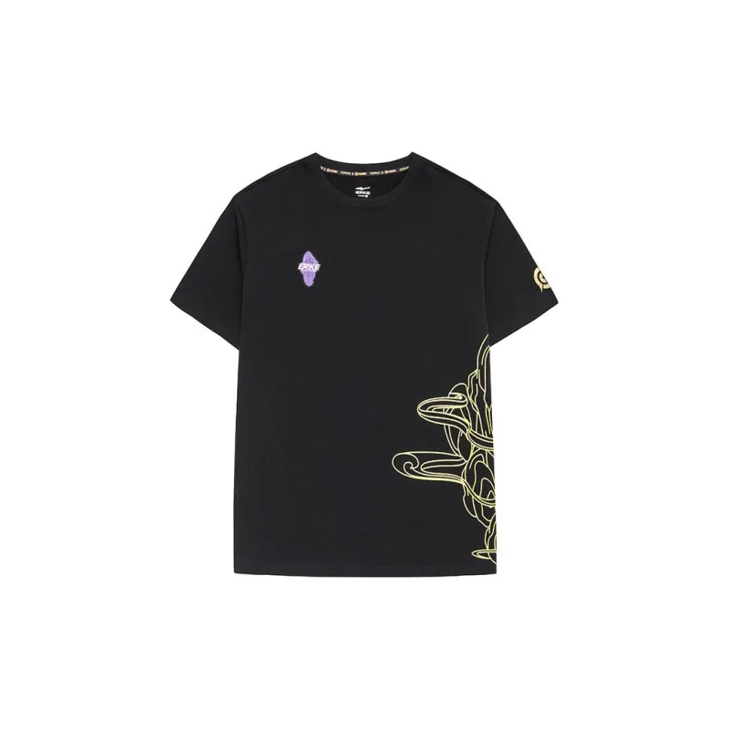 Erke x HONOR OF KINGS T Shirt Unisex Jet Black-0