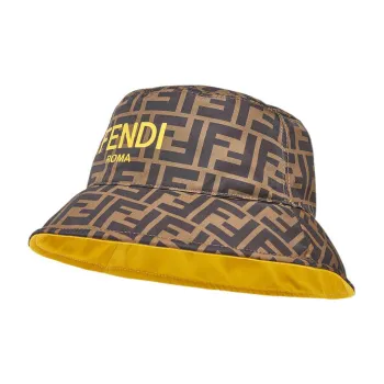 FENDI Bucket Hats Kids Brown